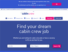 Tablet Screenshot of jobs.cabincrew.com
